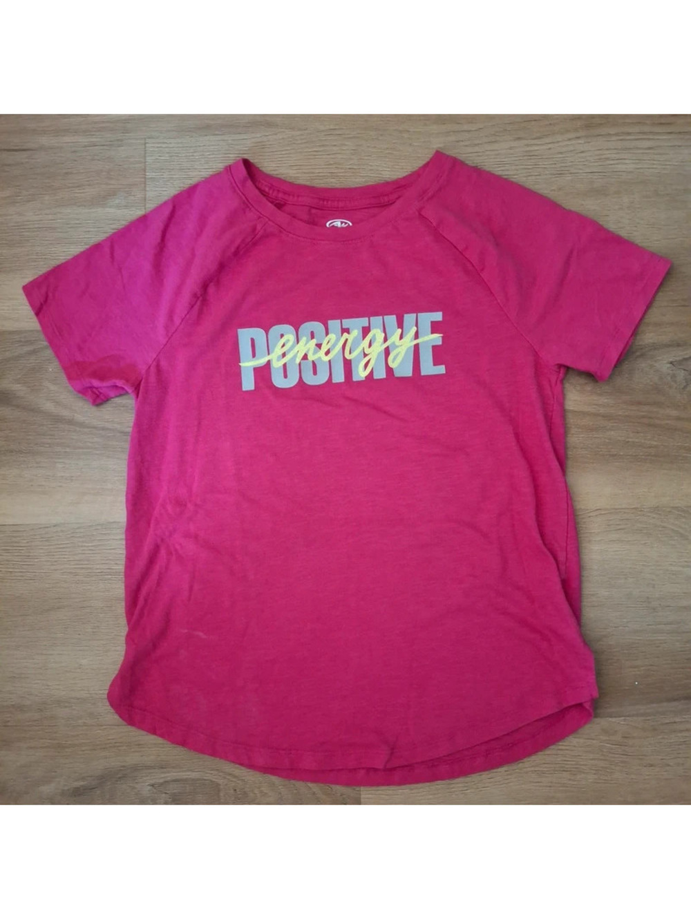 Summer fun Athletic Works Pink Activewear Positive Energy Shirt Girls Size 10/12